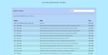 The search engine UI