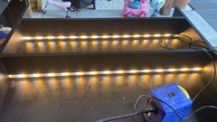 Cabinet, painted with LEDs installed