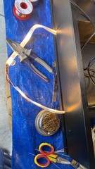 Testing of the cut + soldered hue light strip