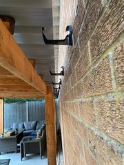 Gutter clips installed