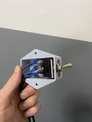 Switch wired with 3D printed case