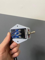 Switch wired with 3D printed case