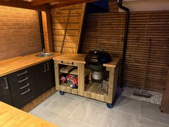Finished cart in place