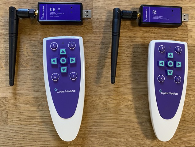 Remotes from each region with highly sensitive custom receivers