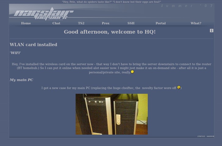 2007, part of a network of sites